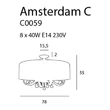 AMSTERDAM - Maxlight-C0059 - Mennyezet lámpa