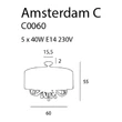 AMSTERDAM - Maxlight-C0060 - Mennyezet lámpa