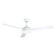 Eglo SESIMBRA ventilátor, tartozék beépített LED, IP20 acél matt fehér test, akrill tejes bura | 35079