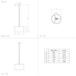 Eglo ZARAGOZA függeszték E27 - 900145