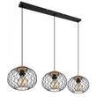 Globo LACKY függeszték matt fekete fém E27 IP20 - 54039-3H