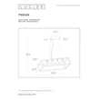 Lucide FABIAN függeszték fém fekete E27 IP20 - 00425/04/30