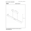 Lucide SIGMA függeszték, fém, fekete, LED 30W, 2700K - 23463/30/30