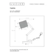 Lucide TAMPA asztali lámpa fém fekete E27 IP20 - 45592/81/30