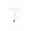 Lucide E27-LED szabályozható filament fényforrás 5W 230lm 2200K 360° - 49062/05/65