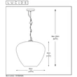 Lucide SOUFIAN függeszték üveg füstszürke E27 IP20 - 70478/40/65