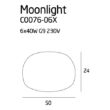 MOONLIGHT - Maxlight-C0076-06X - Mennyezet lámpa
