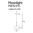 MOONLIGHT - Maxlight-P0076-01D - Függeszték