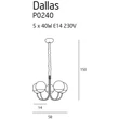 DALLAS - Maxlight-P0240 - Csillár