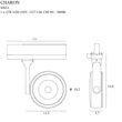 CHARON - Maxlight-S0014 - Szpotlámpa 3 fazisú sínrendszerhez