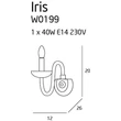 IRIS - Maxlight-W0199 - Fali lámpa