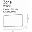 ZONE - Maxlight-W0201 - Fali lámpa