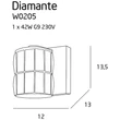 DIAMANTE - Maxlight-W0205 - Fali lámpa