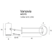 VARSOVIA - Maxlight-W0245 - Fali lámpa