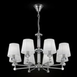 Maytoni RIVERSIDE csillár szövet fehér 8x E14 - MOD018PL-08CH