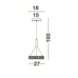 CORONA - NovaLuce-7402402 - Függeszték