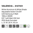 VALENCIA - NovaLuce-8127401 - Fali lámpa