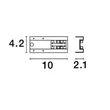 CONNECTOR - NovaLuce-8252015 - Toldóelem mágneses sínhez