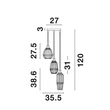 ZARLEY - NovaLuce-9066031 - Függeszték
