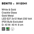 BENITO - NovaLuce-9112041 - Mennyezet lámpa