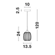 VARIO - NovaLuce-9191541 - Függeszték