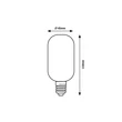 E27-LED filament fényforrás 5W 2700K 360lm 360° - 1410