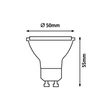 GU10-LED fényforrás 4W 4000K 345lm 38° - 1422