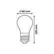 E27-LED szabályozható filament fényforrás 7,2W 3000K 806lm 360° - 1550