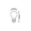 E27-LED filament fényforrás 9W 3000K 1055lm 360° - 1586