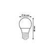E27-LED fényforrás 5W 4000K 440lm 240° - 1635