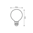 E27-LED szabályozható fényforrás 4W 2700K 300lm 360° - 1989