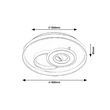 Rabalux CELINDA mennyezet lámpa LED fém króm műanyag fehér - 5230