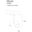 OTIUM - Maxlight-S0003 - Sínrendszeres spotlámpa