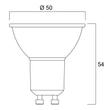 GU10-LED fényforrás 6W 4000K 450lm - Sylvania