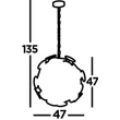 DISCUS - Searchlight-3074-4BG - Függeszték