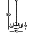 ASCOT - Searchlight-41312-8AB - Függeszték