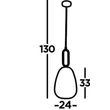 ELIXIR - Searchlight-43581-1SN - Függeszték