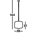 BIJOU - Searchlight-6583-3CC - Függeszték