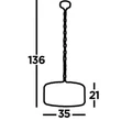 CHAPEAU - Searchlight-82101-3CC - Függeszték