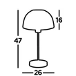 HONEYCOMB - Searchlight-EU6848BGO - Asztali lámpa