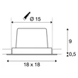 NEW TRIA LED - slv-114280 - Beépített lámpa