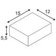 QUADRASYL WL 15 - slv-232285 - Kültéri fali lámpa