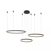 Azzardo Halo függeszték fém, fekete, LED, 3000K-6000K, 120W, 13140lm - AZ-4975