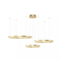 Azzardo Halo függeszték fém, arany, LED, 3000K-6000K, 120W, 13140lm - AZ-4976