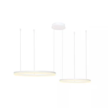 Azzardo Halo függeszték fém, fehér, LED, 3000K-6000K, 60W, 6570lm - AZ-4977