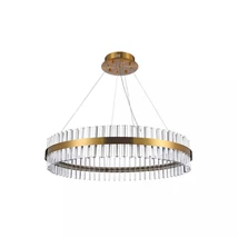 Azzardo Francesca függeszték fém, üveg, arany, LED, 3000K, 50W, 3750lm - AZ-5262