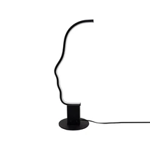 Azzardo FACE asztali lámpa fém, akril, fekete, fehér, LED, 20W, 3000-4000-6500K, 1600Lm - AZ-5467