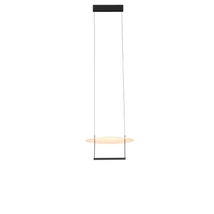 Azzardo PORTOFINO függeszték fém, fekete, fehér, LED, 3000K, 23W, 1264lm - 5636
