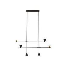 Azzardo SPOLETO függeszték fém, fekete, LED, 3000K, 25W, 1397lm - 5642