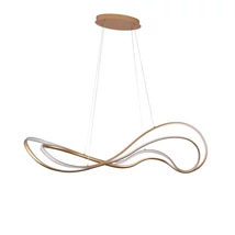 Azzardo TWIST függeszték fém, műanyag, arany, fehér, LED, 3000K, 60W, 4800lm - 5734